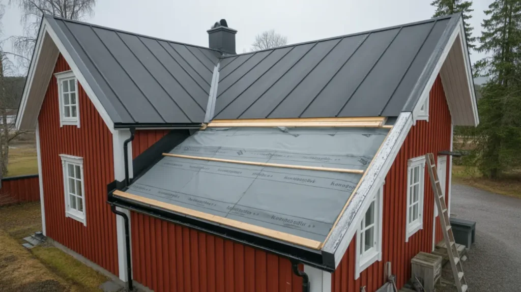 kondens p pl ttak s stoppar du fukten med r tt underlag kondensduk och ventilation i din villa